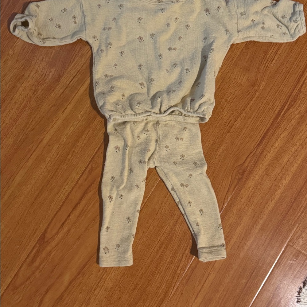 Rylee + Cru Cream Floral Kids Matching Set